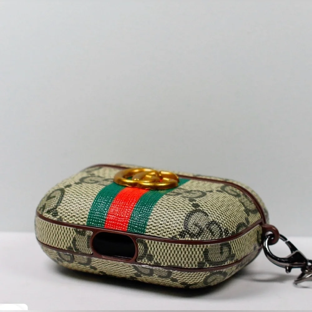 DESIGNER AIRPOD PRO GENERATION 3 PROTECTIVE CASE W/KEYRING - Picture 3 of 6